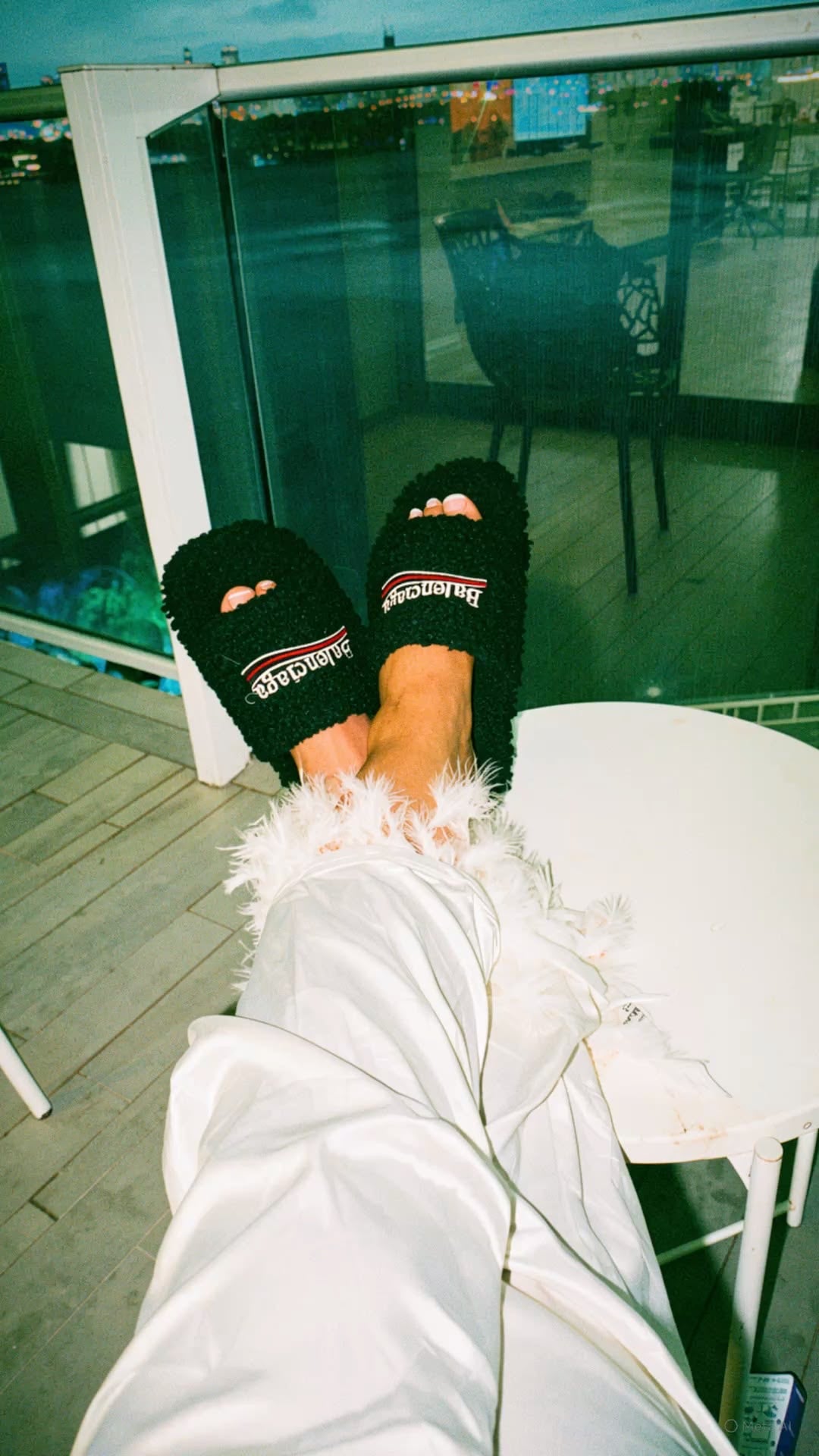 BLG Furry Slide Sandal