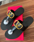 (V) Black Sandals