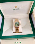 Gold and Green Watch 31MM,    box included