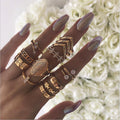 Creative English Virgin Mary Diamond Ring Set (13 Pieces)
